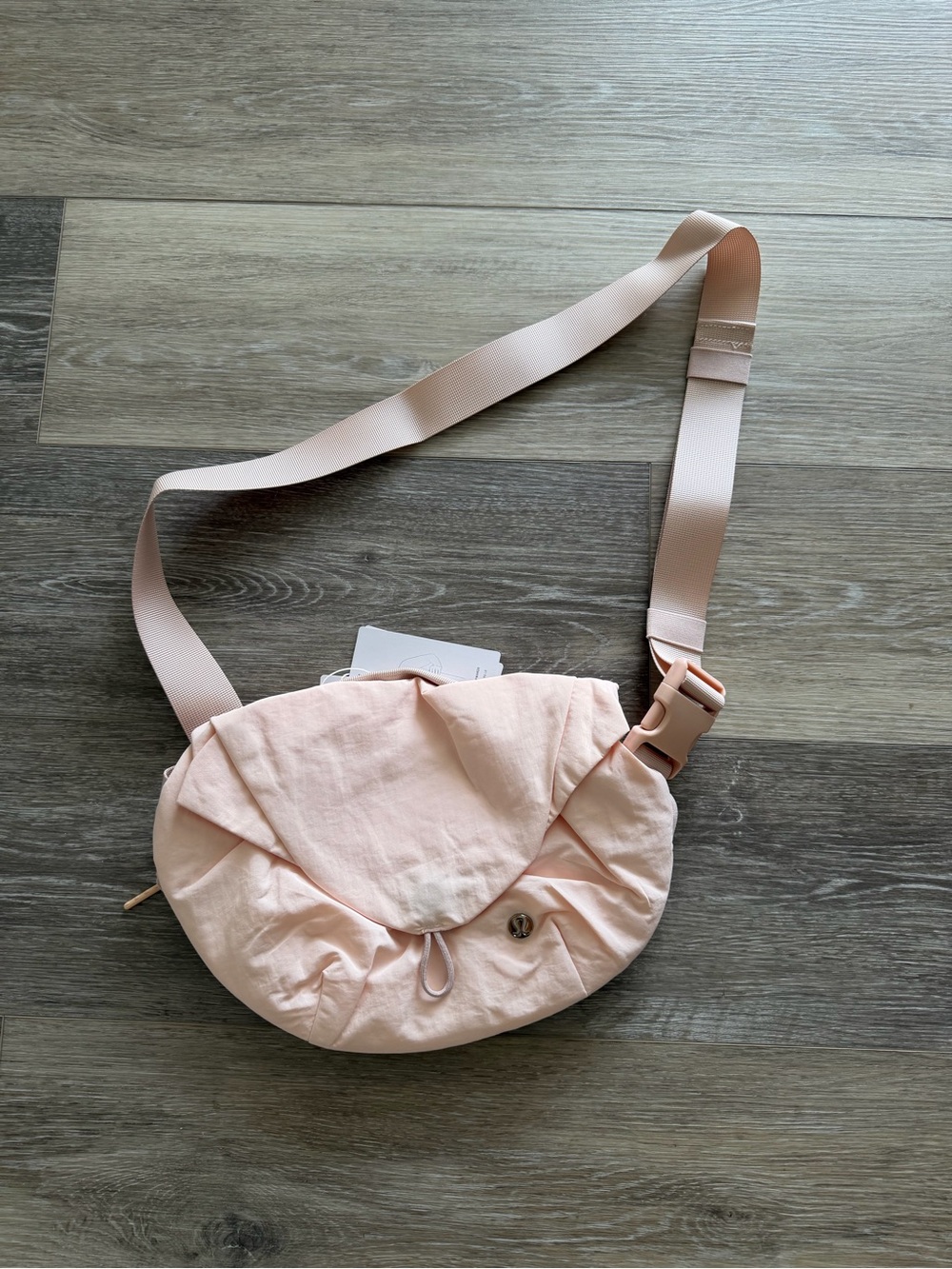Lululemon Light Pink Curved Crossbody Bag
